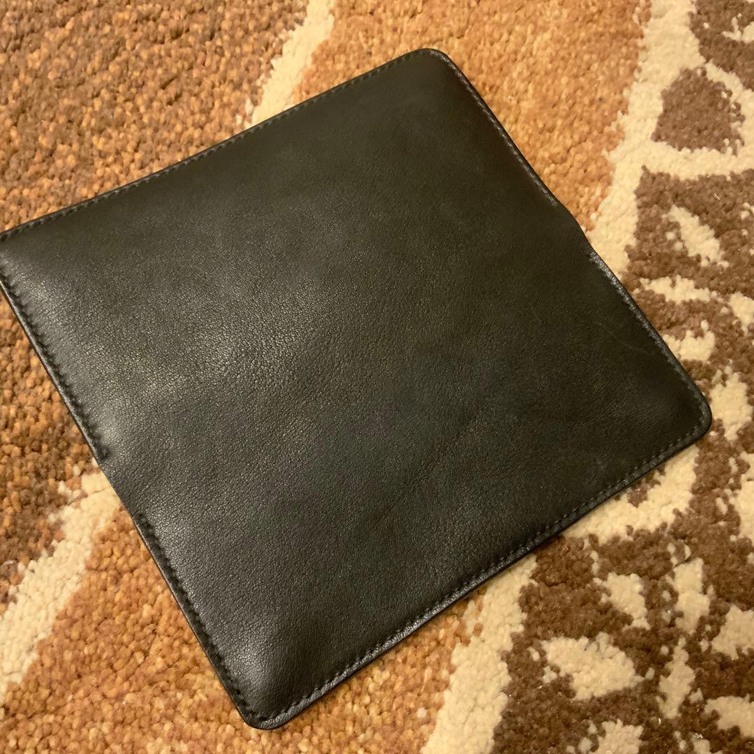 未使用 分厚い革を使用したトラッカーウォレット ハンドメイド 本革