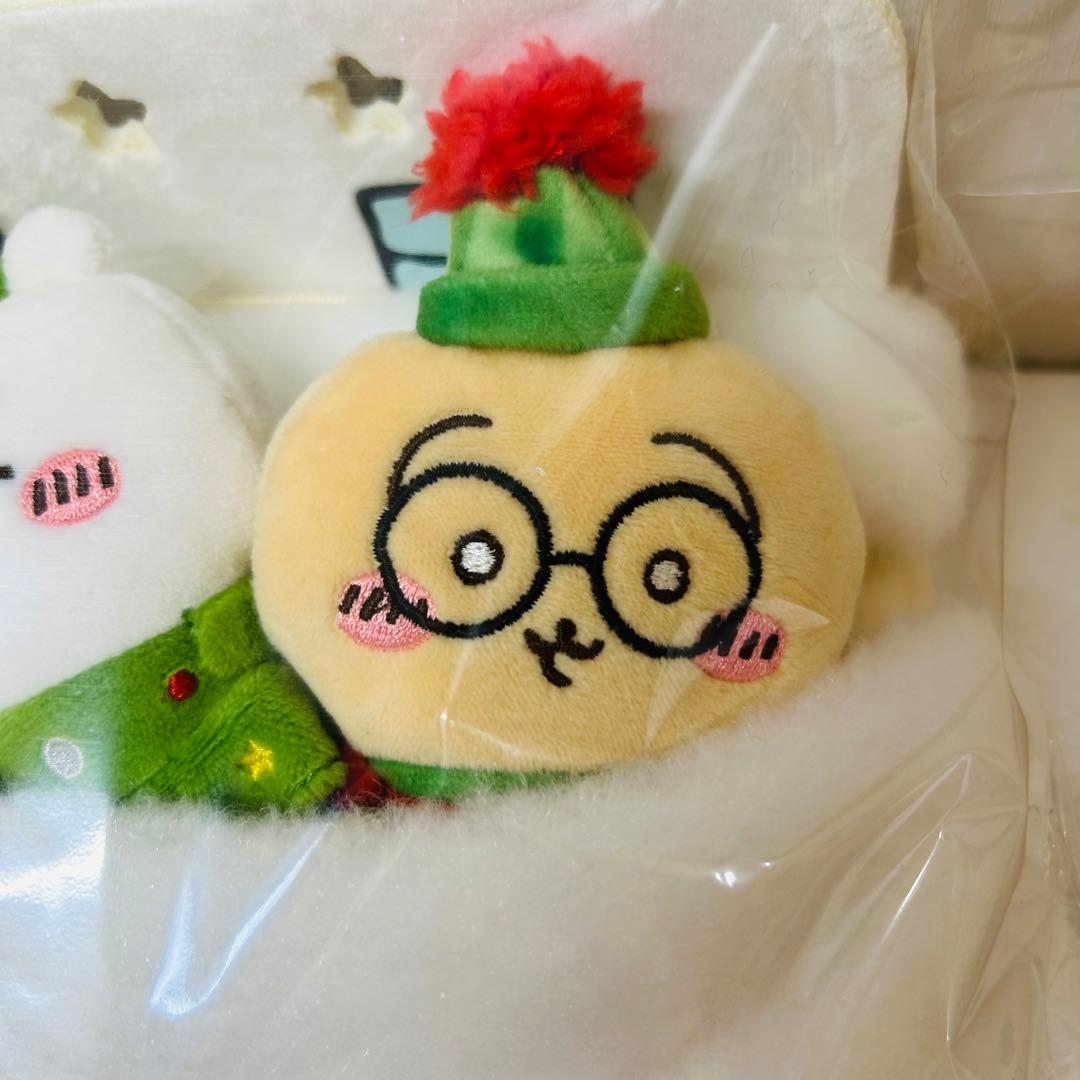 ぽ*ん様 ちいかわ ハッピーホリデーなおやすみベッドと繋がるマスコットセット