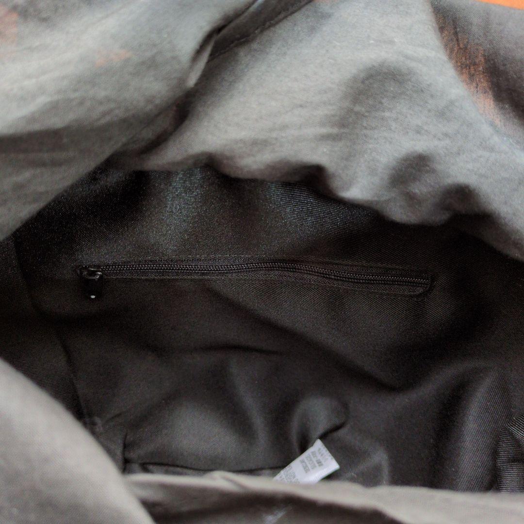 【未使用】北欧、暮らしの道具店 ころんと丸い、レザーハンドルのかごバッグ