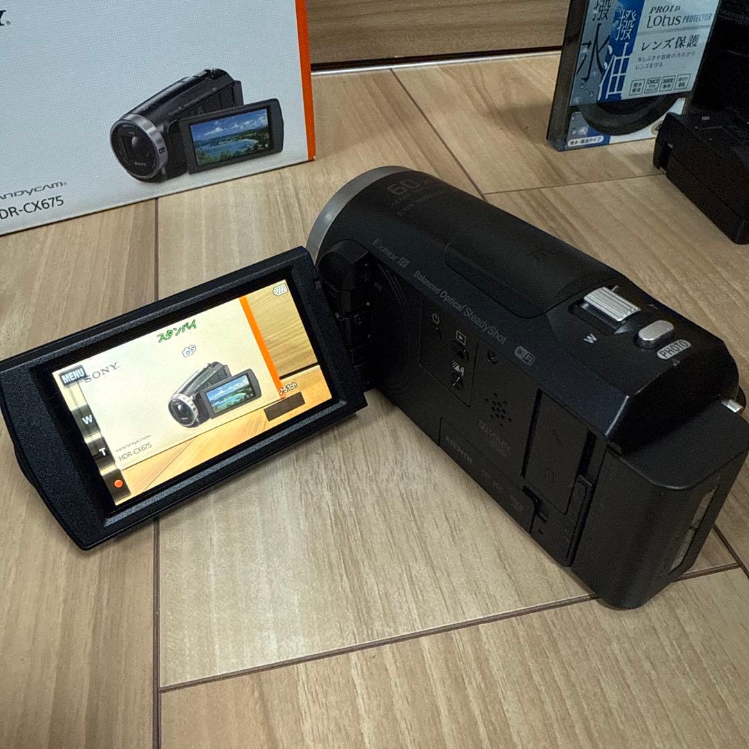 SONY ハンディカム　HDR-CX675 ビデオカメラ　32GB ブラック