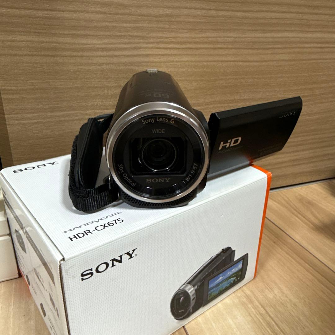SONY ハンディカム　HDR-CX675 ビデオカメラ　32GB ブラック