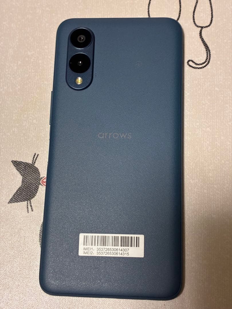 【美品】arrows We2 （SIMフリー）ネイビーグリーン FCG02SGA