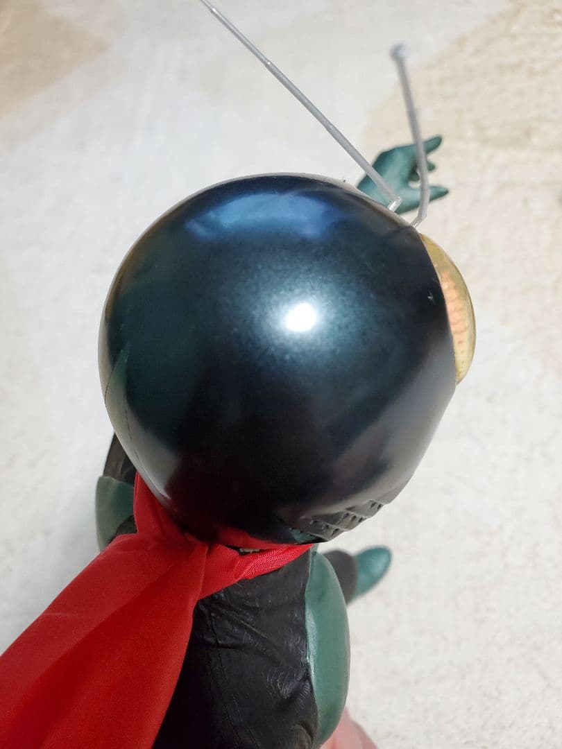 仮面ライダー 旧1号　ビニール製 フィギュア　ビッグサイズ　ソフビ　バンプレスト