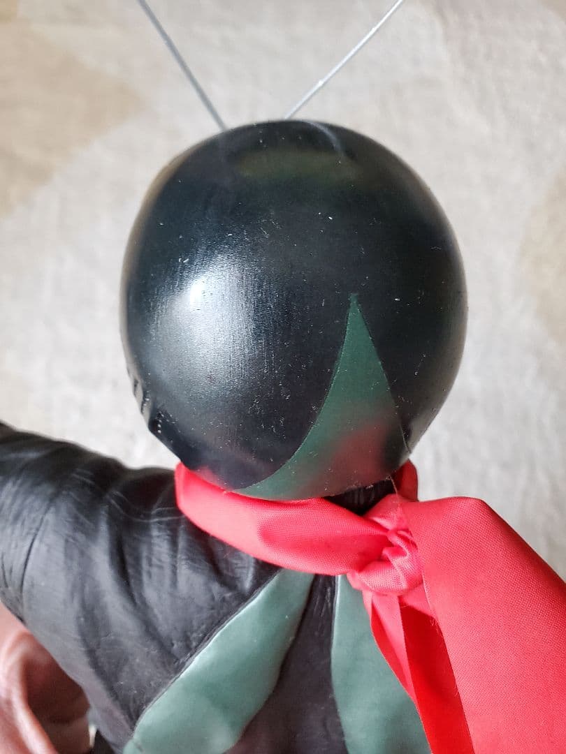仮面ライダー 旧1号　ビニール製 フィギュア　ビッグサイズ　ソフビ　バンプレスト