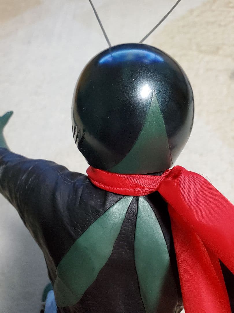 仮面ライダー 旧1号　ビニール製 フィギュア　ビッグサイズ　ソフビ　バンプレスト