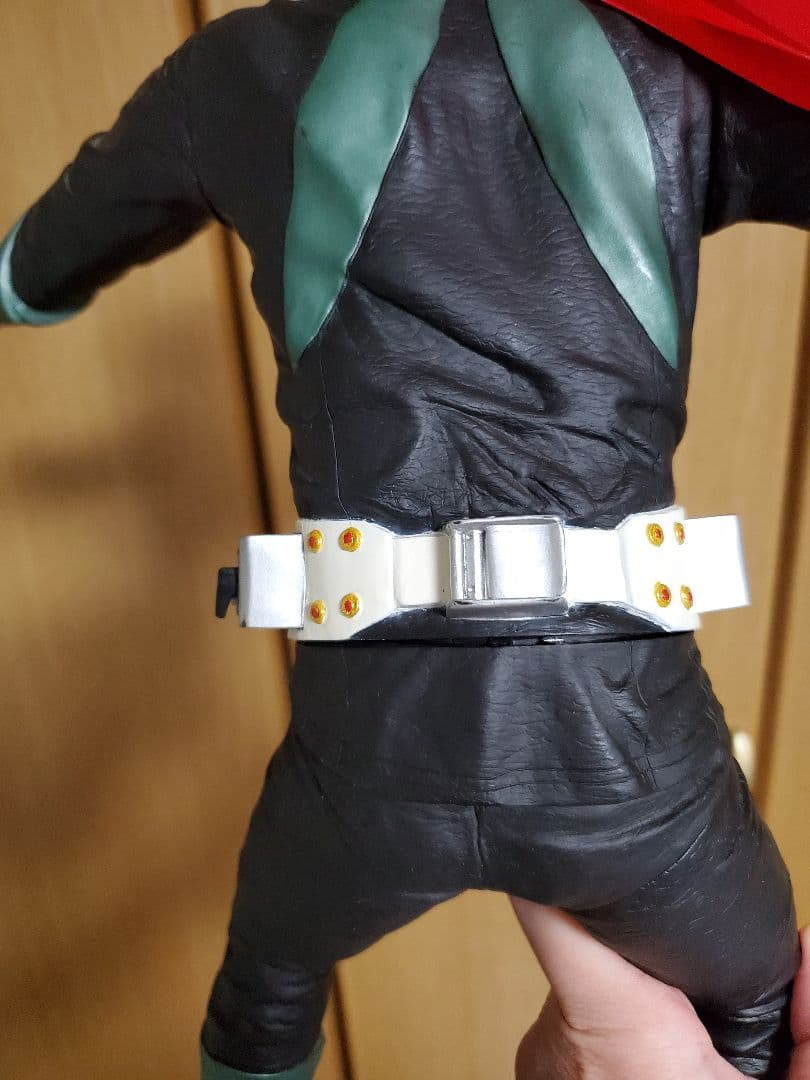 仮面ライダー 旧1号　ビニール製 フィギュア　ビッグサイズ　ソフビ　バンプレスト