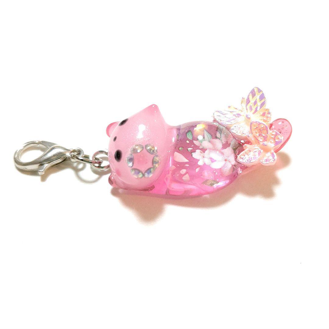 専用商品K-10077 じゃれ猫チャーム(桜 蛍シリーズ)
