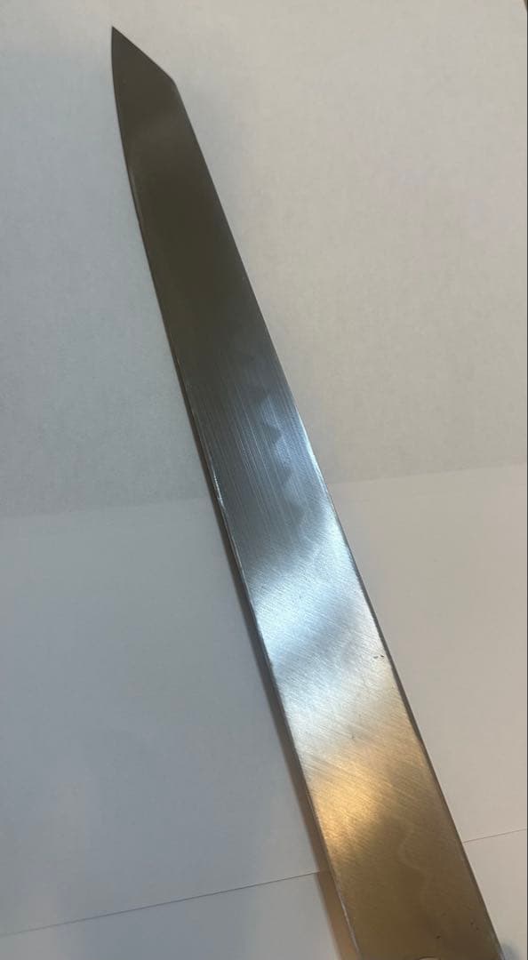 堺　忠綱　切付包丁　白一鋼　水本焼　尺