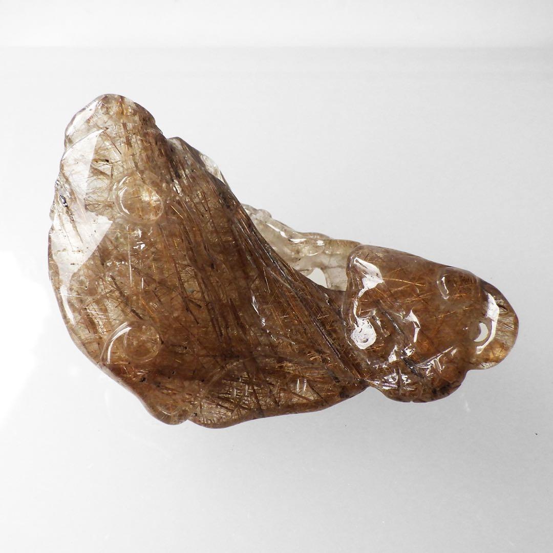 天然石ルチルクォーツガーデンクォーツ根付2