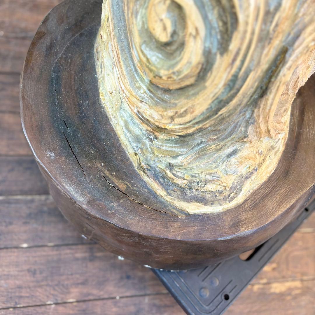 大迫力！木彫り 昇り龍 ドラゴン 一刀彫 置物 大型彫刻 和風 美術品ビンテージ