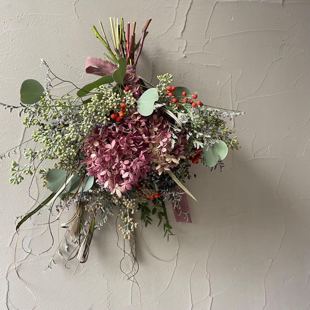 4.秋色水無月スワッグ