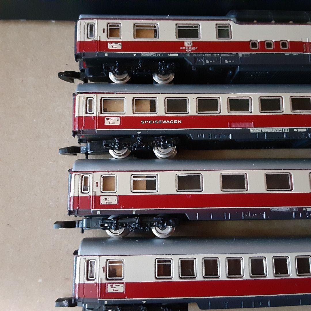 Maerklin（メルクリン）Zゲージ　客車4両　　室内灯点灯確認済