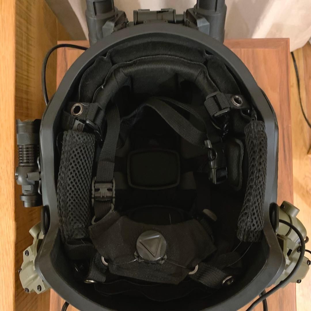 防弾タクティカルヘルメット ナイトビジョン ヘッドセット付き