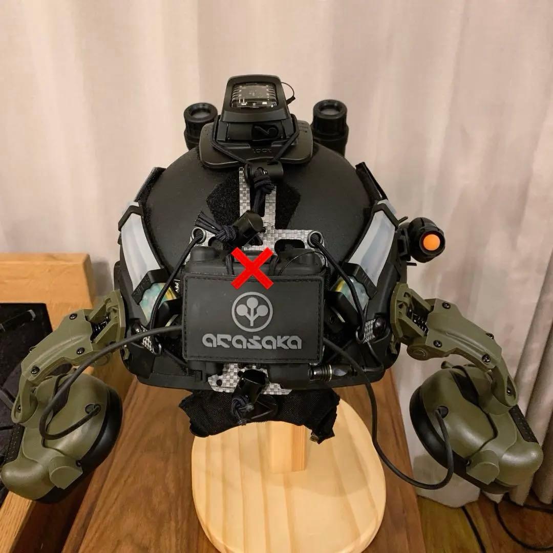 防弾タクティカルヘルメット ナイトビジョン ヘッドセット付き