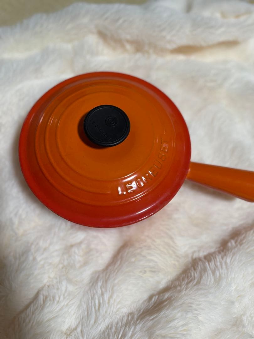 ル・クルーゼ ソースパン 18cm オレンジ ホーロー 片手鍋