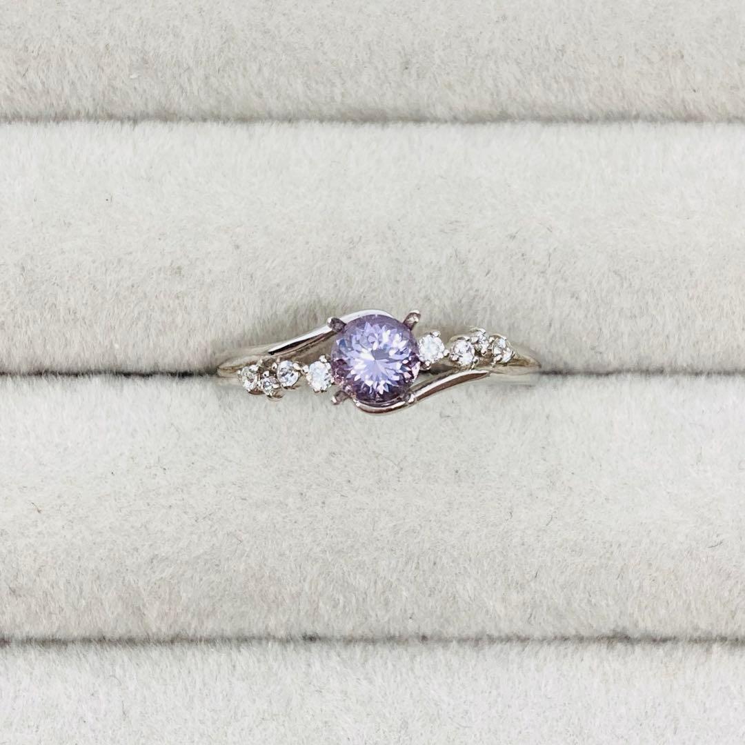 天然石　パープルスピネル　ラベンダースピネル　天然石リング　オーダー