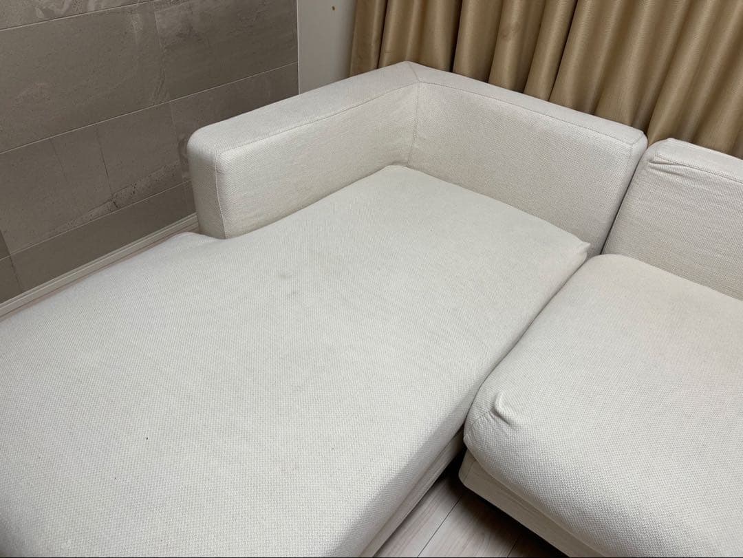 ACTUS カウチソファ 【本体・カウチ別発送のため本体側 ルート アイボリー