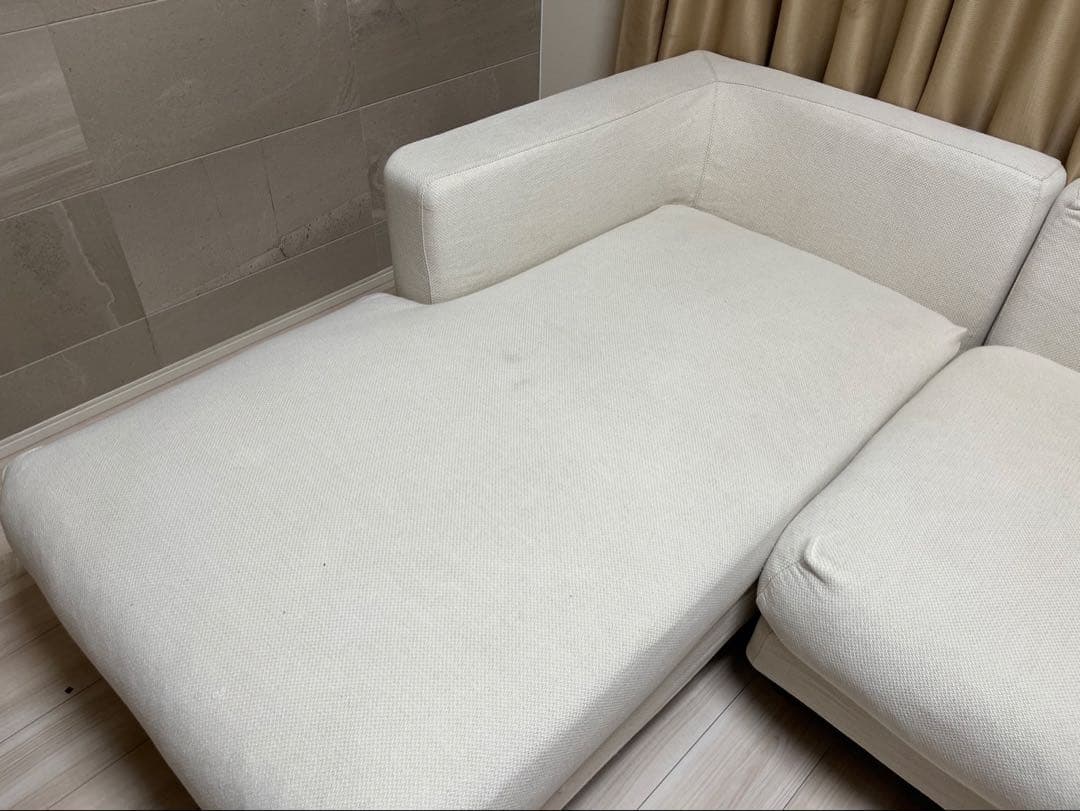ACTUS カウチソファ 【本体・カウチ別発送のため本体側 ルート アイボリー