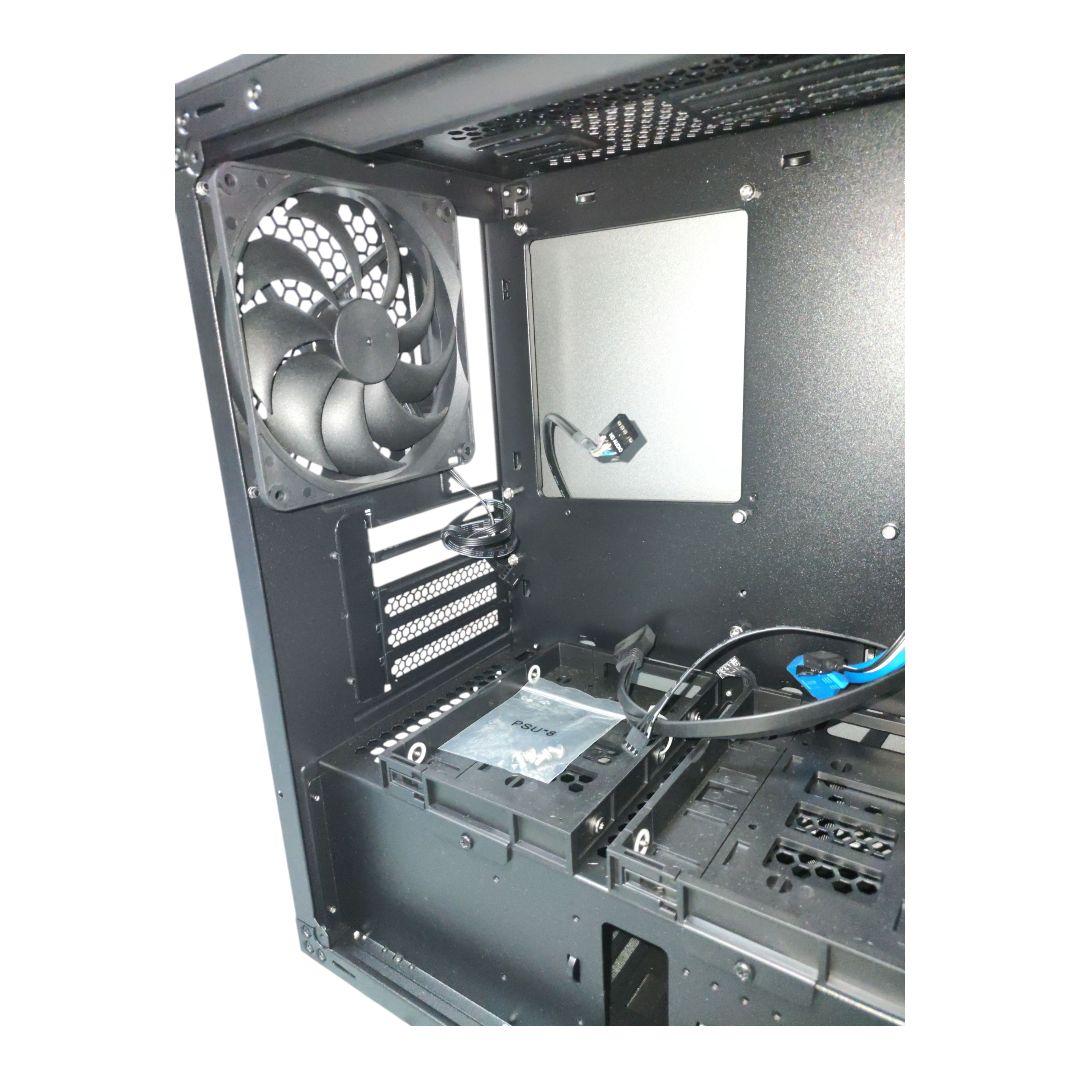 ガレリア PCケース m-ATX ITX アクリルウィンドウ ファン×2　箱付