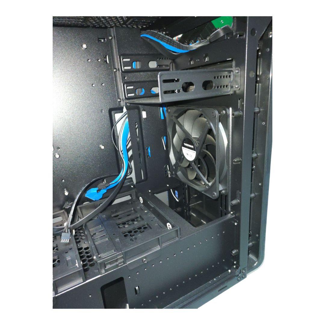 ガレリア PCケース m-ATX ITX アクリルウィンドウ ファン×2　箱付