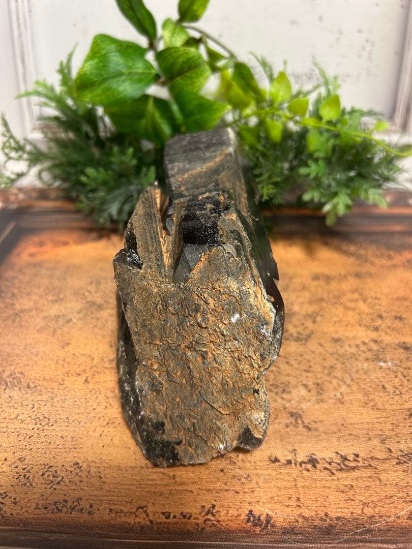 1.1kg ⭐️モリオンクラスター❤︎専用台座 【最強】天然石　浄化　邪鬼　黒水晶⭐️