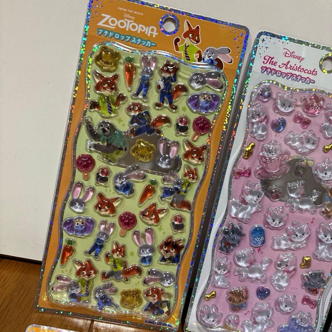 『正規品』プチドロステッカー　ディズニー　ナイトメア　ズートピア　マリー　6点