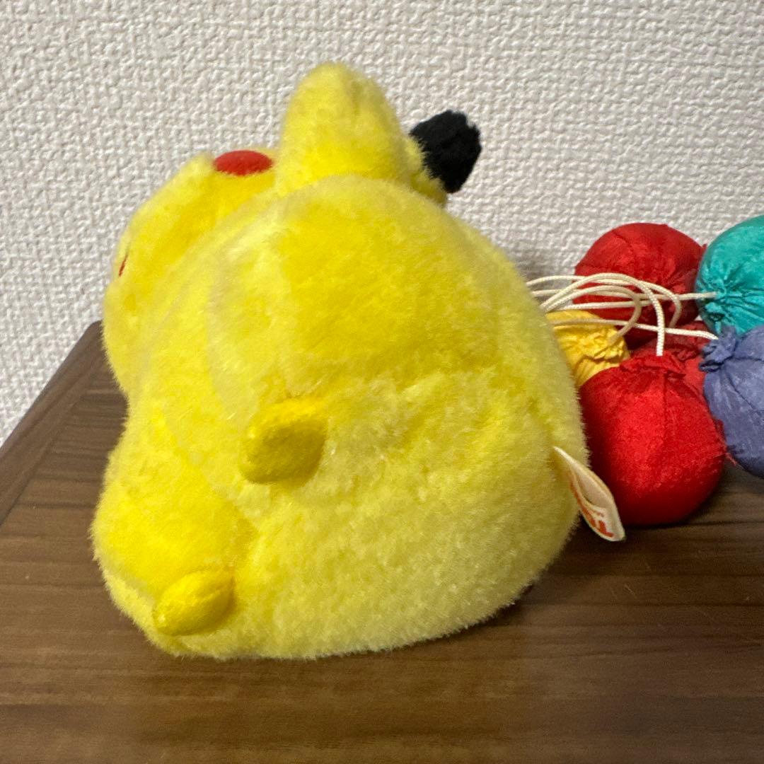 【希少・1998年・タグ付き】　TOMY　ポケモン　空とぶピカチュウ　ぬいぐるみ