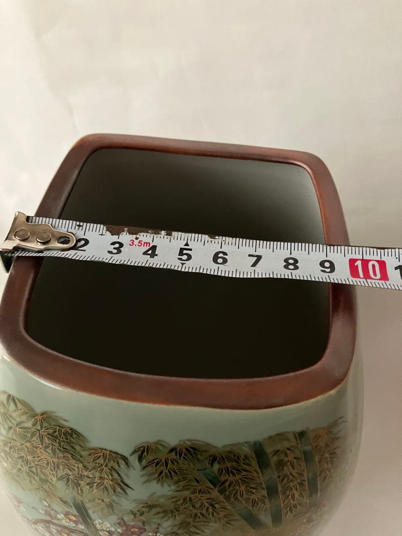 未使用❤️九谷焼 栄利作花瓶 優雅 花鳥