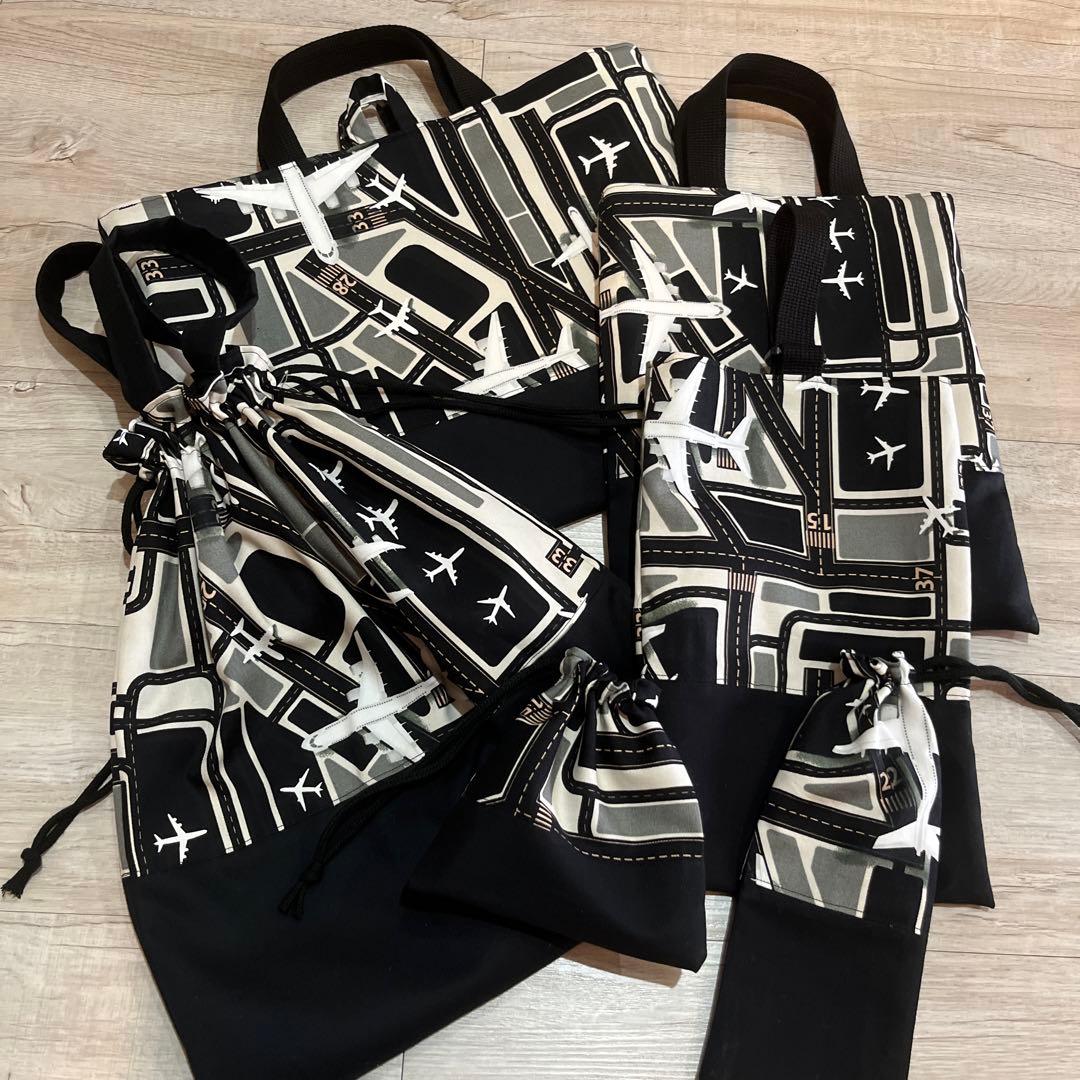 入園入学　6点セット　飛行機柄