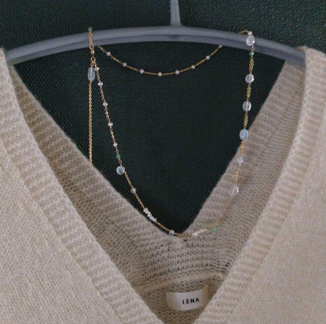 14kgf天然石ネックレス　 360°カワイイんです^^