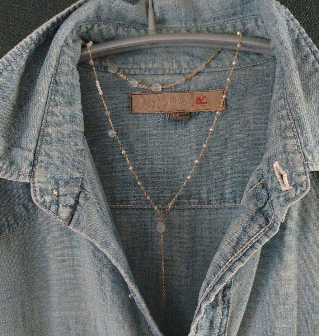 14kgf天然石ネックレス　 360°カワイイんです^^