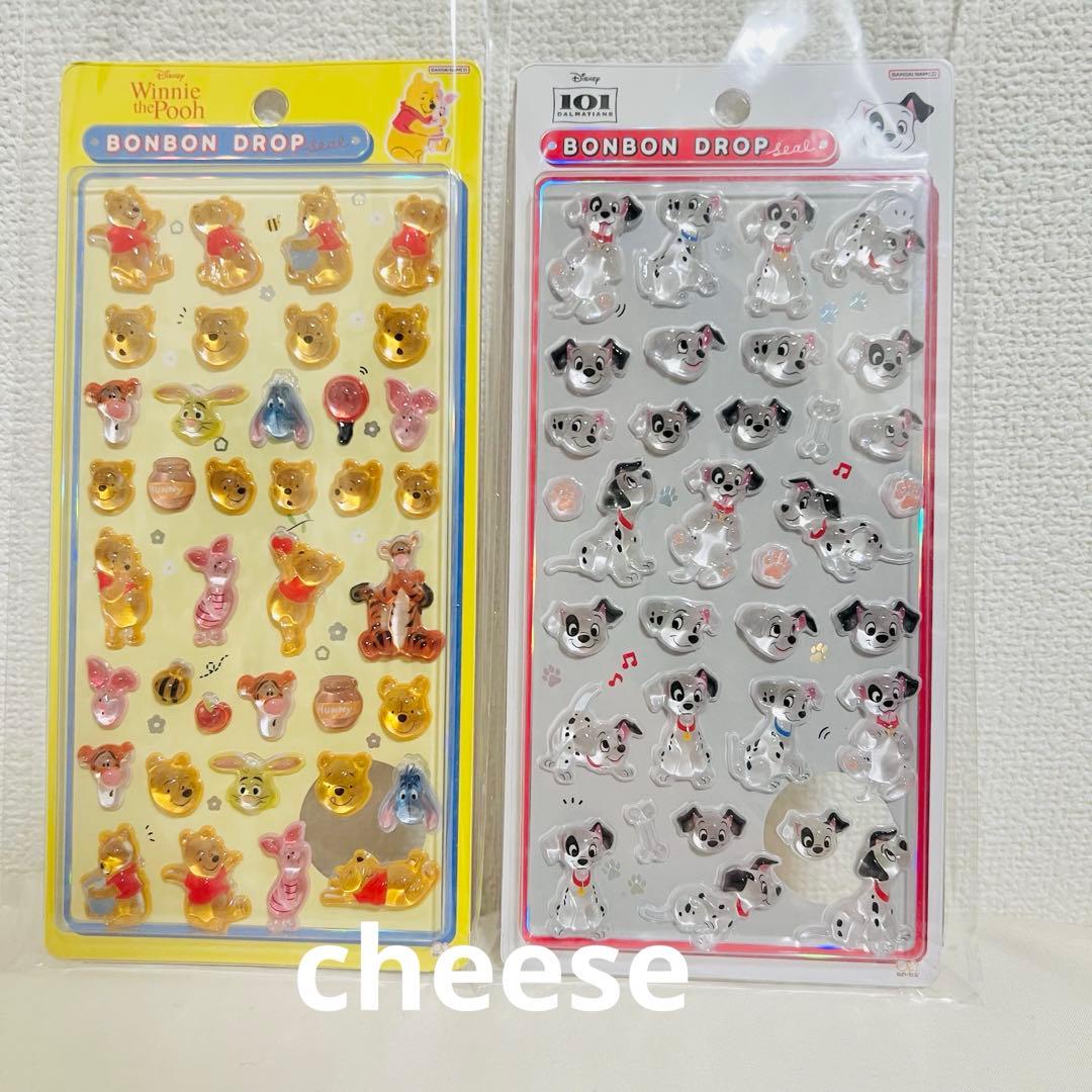 正規品《新品》ディズニー　ボンボンドロップシール　第一弾　4枚