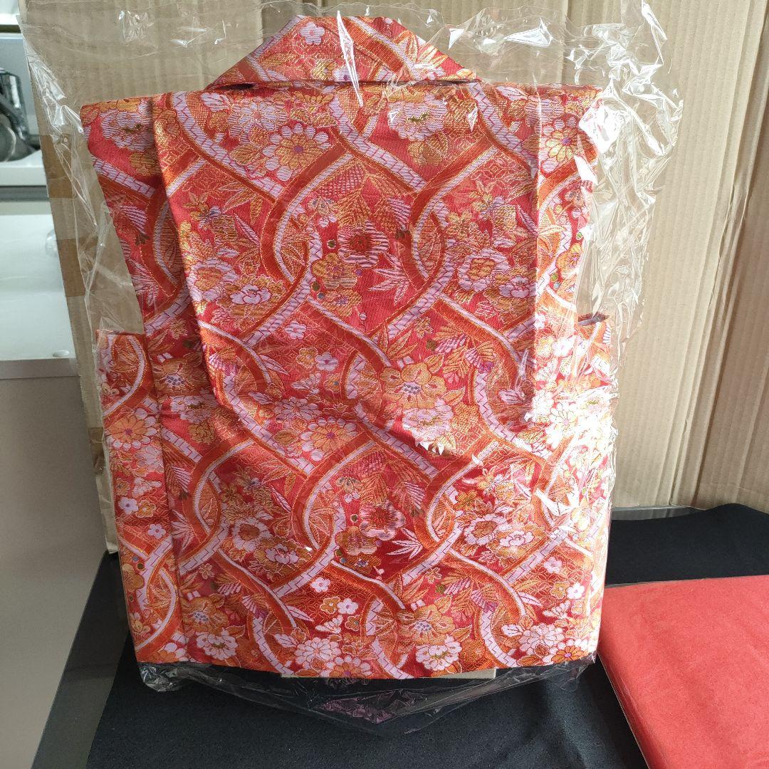 雛人形　雛道具　(お被布、吊るし雛、赤い毛氈)3点セット