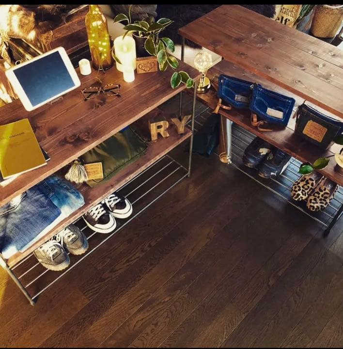 アイアン家具　棚　ラック　シェルフ   男前　無骨　オーダーメイド　レトロ