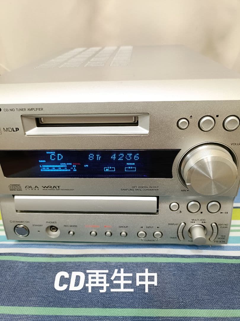 ONKYO FR-X7A CD,MD,FM/AM 整備済完動品 新品リモコン付