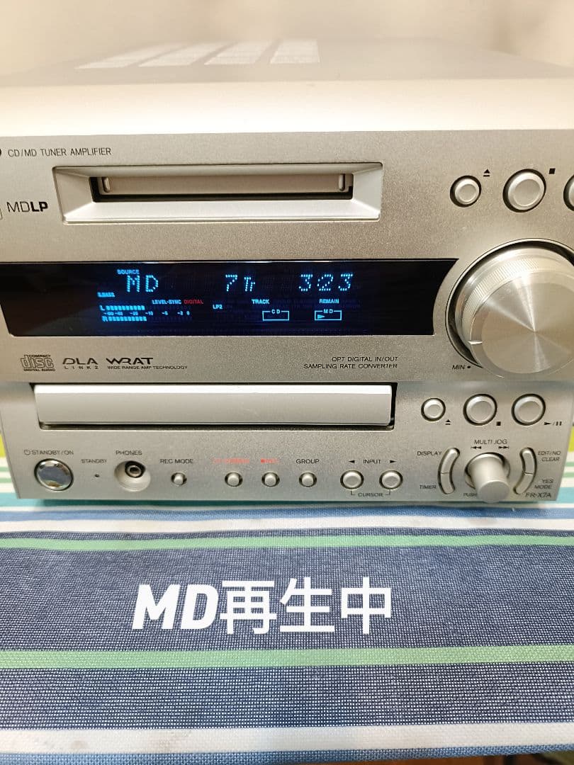 ONKYO FR-X7A CD,MD,FM/AM 整備済完動品 新品リモコン付
