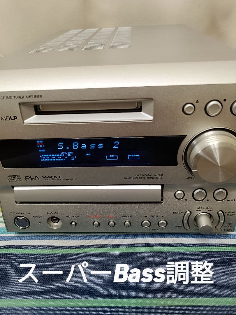 ONKYO FR-X7A CD,MD,FM/AM 整備済完動品 新品リモコン付
