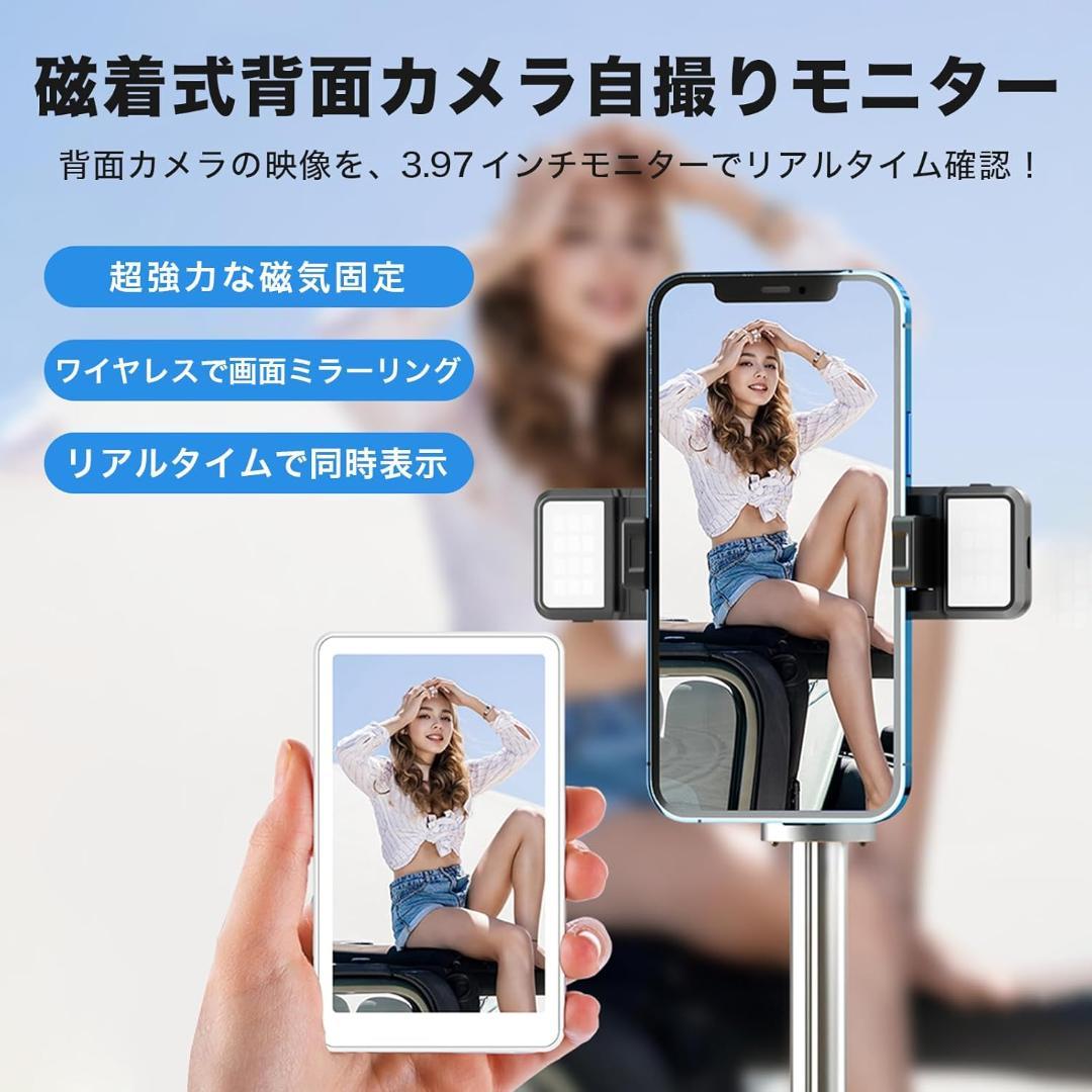 自撮りモニター 自撮りカメラ iphone モニター ミラーリング スマホ用