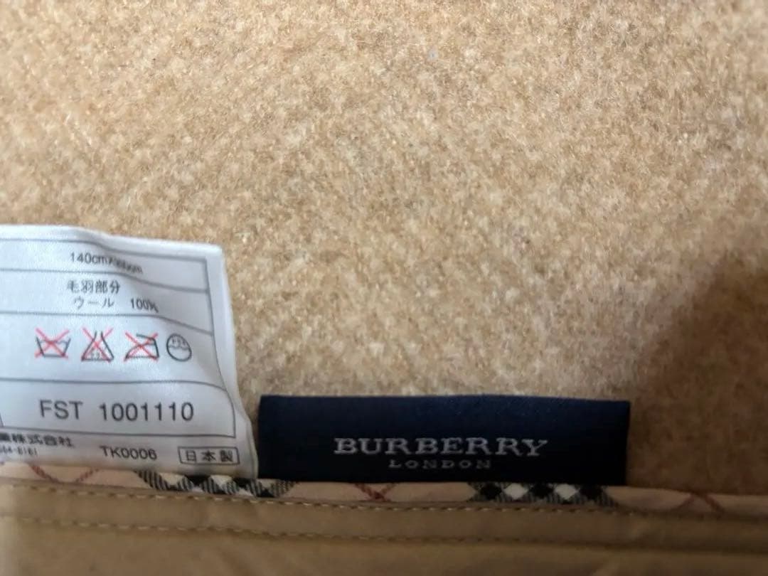 Burberry London ウール100%毛布