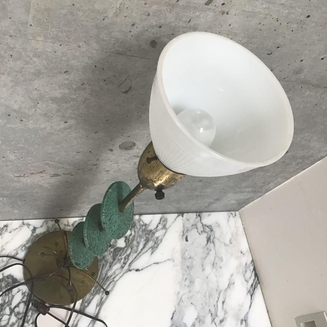 【専用】USA 50s ミルクガラス テーブルランプ ミッドセンチュリー