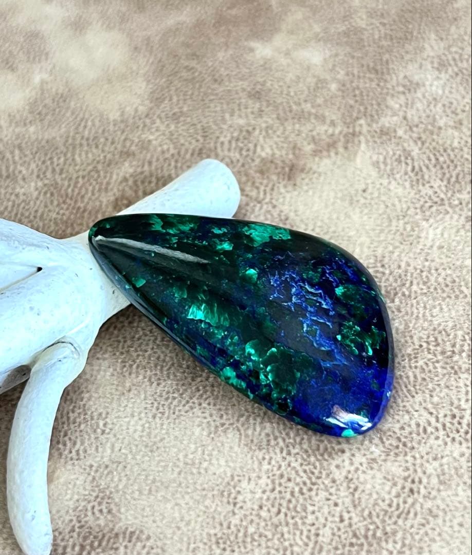 高品質アズロマラカイト　ルース