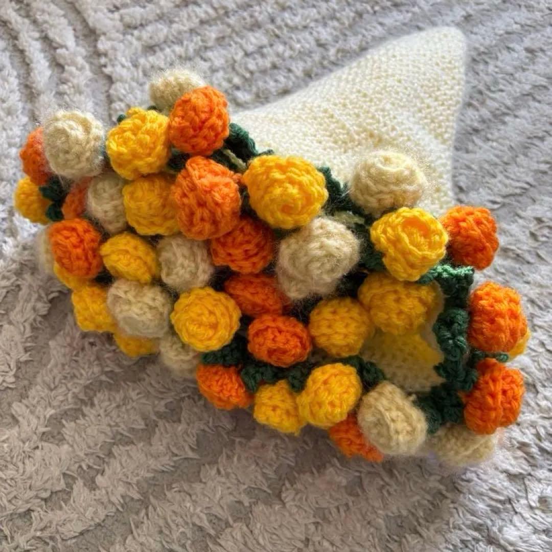 バラの花束ブランケット直径8⒍センチメートル　64本の大きなバラストールとしても