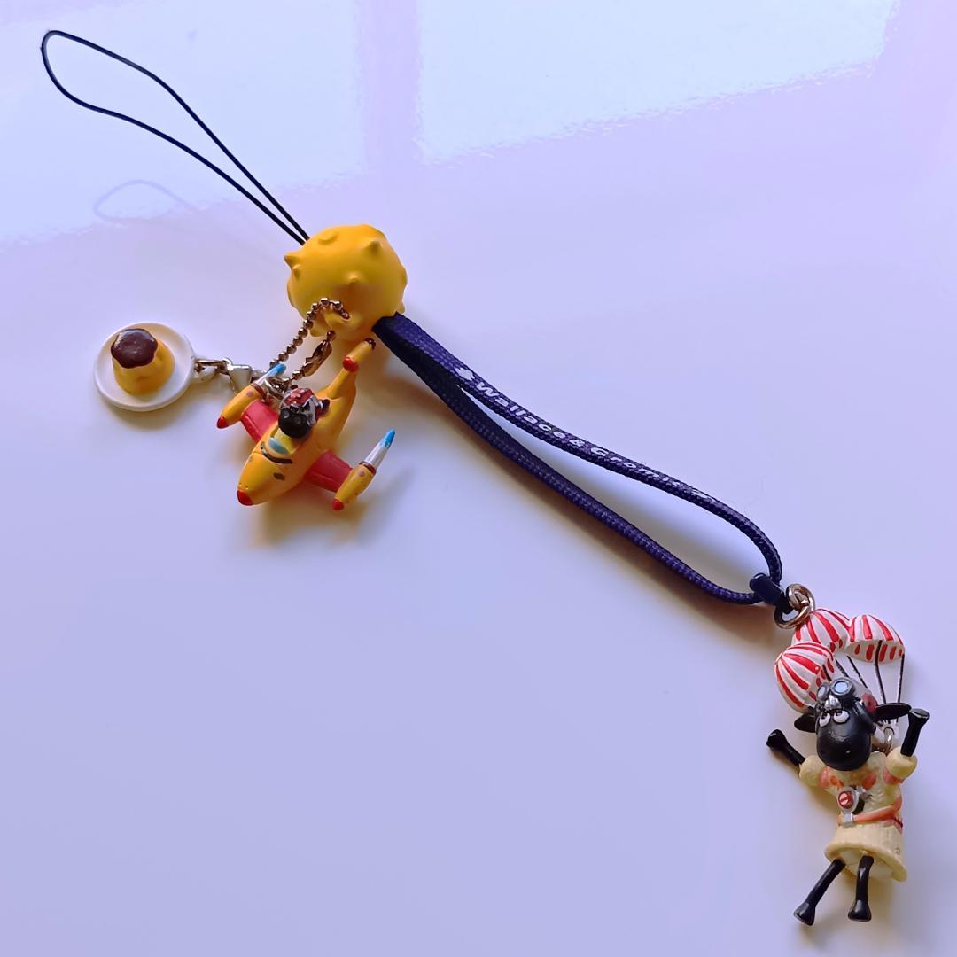 【希少2本】ウォレスとグルミット　ストラップ　ペンギンに気をつけろ　グリココラボ