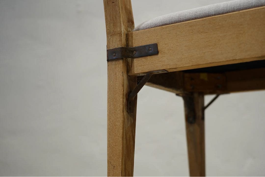 昭和初期　ビンテージチェア　栗材　アンティーク　椅子　無骨