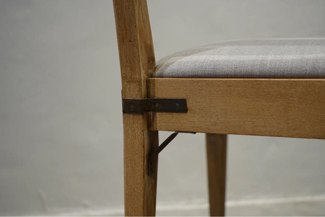 昭和初期　ビンテージチェア　栗材　アンティーク　椅子　無骨