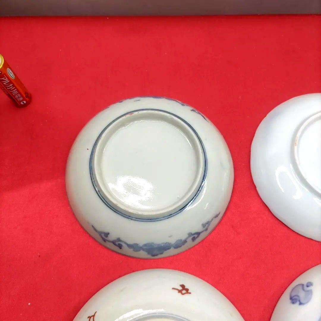 h*g様 有田焼伊万里焼古伊万里金彩色絵豆皿小皿なます皿4寸皿6種6客アソートセ