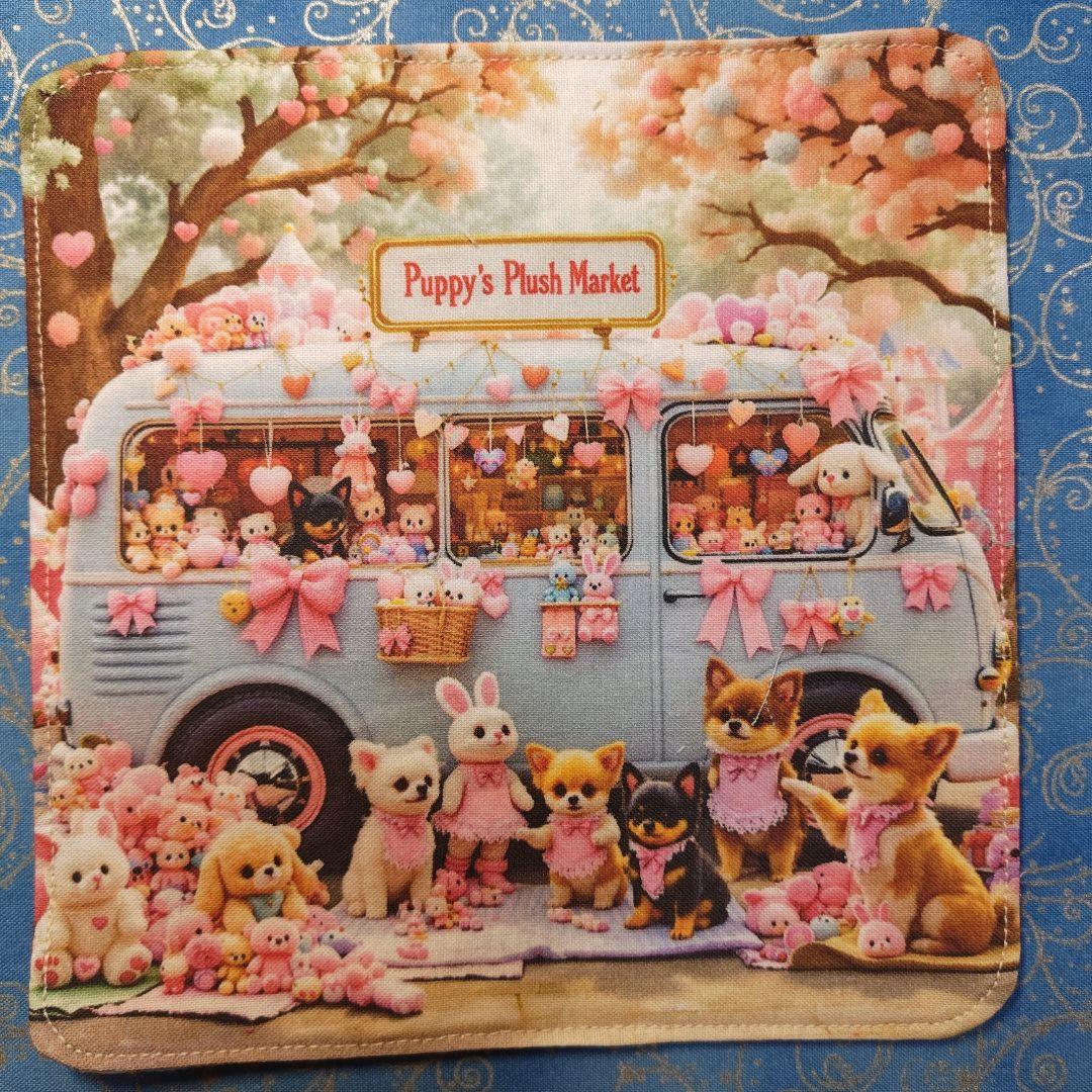 ご確認用　yourelie 　4重ハンカチ　ポメラニアンちゃん柄　18枚