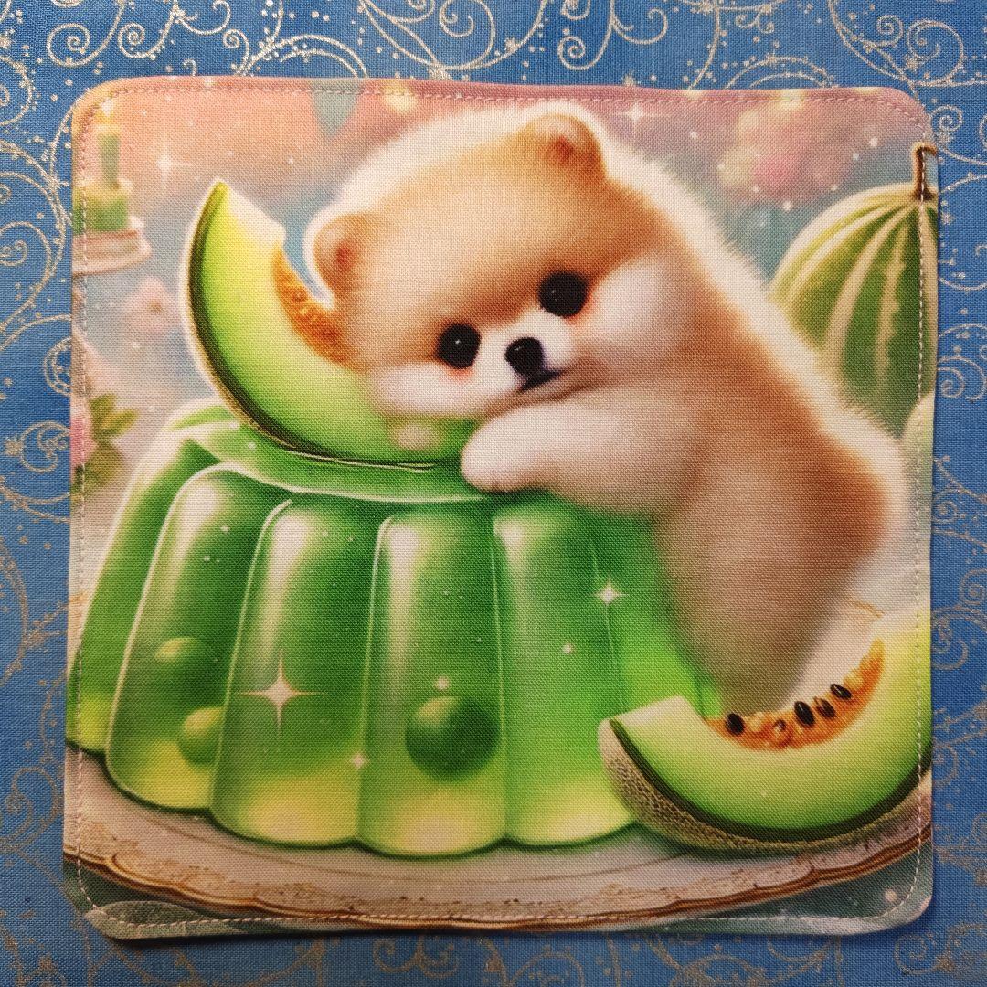 ご確認用　yourelie 　4重ハンカチ　ポメラニアンちゃん柄　18枚