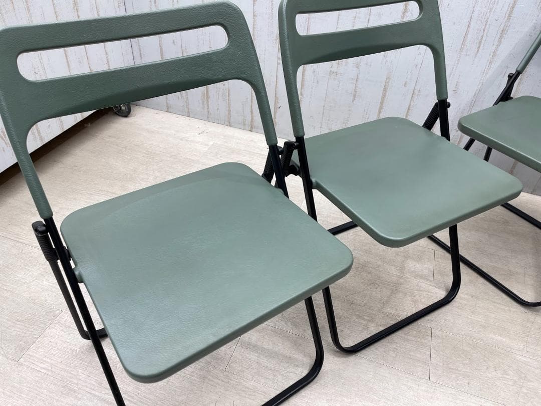 axona AICHI 折りたたみ椅子 MILO 4脚 フラットスタッキング　②