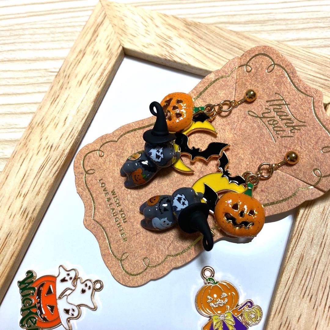 ★Halloween猫ちゃんイヤリング★②